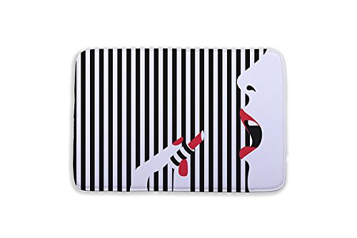 Dodou Animal Pattern Rugs Bath Mat Bath Rugs Memory Foam Coral Velvet Fabric 15.7" X 23.6''