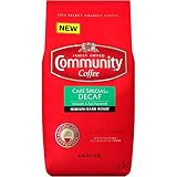 Community Coffee Medium Dark Roast Premium Ground Bag, Café Special Decaf Smooth Full Flavored, 32 Ounce