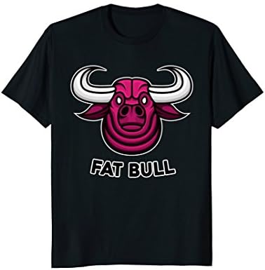 Fat bull T-Shirt. Pink animal face.
