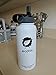 LOGO MAY SMEAR - Ecoblu 32oz Summer Wide Mouth Stainless Steel Water Flask - White - Double Walled BPA Free Hydro Insulated Large Water Bottle for Hot and Cold Liquids - Perfect for Men and Women