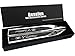 Deselen - EBS-BT01 - Cadillac Emblem Chrome Motion Blade Side Mark Metal Lappet Decals Labeling Car Stickers for Escalade ATS SRX XTS CTS, Pack of 2