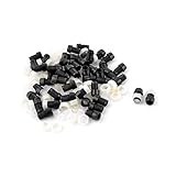 uxcell 50 Pieces Black Plastic 5mm LED Light Mounting Holders Panel