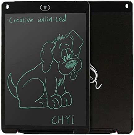LED Tracing Board, Light Box Drawing Table Pad LCD Writing Tablet 12" eWriter Handwriting Pads Portable Board ePaper Note for Kids Home School Office (Color : Black)