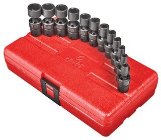 Click Here to See More Images 1/4 Inch Dr. Universal Impact Socket Set 12 Pc. Metric -2Pack