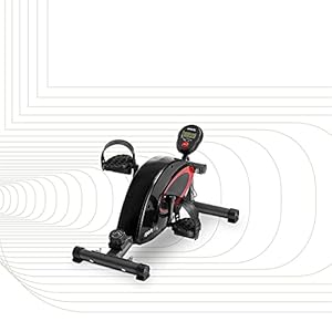 SportPlus-SP-HT-0001-Mini-Exercise-Bike-Incl-Training-Computer-High-quality-Quiet-Magnetic-Resistance-8-Resistance-Levels-Mini-Cycle-Bike-for-Seniors-Leg-Trainer-for-Home-Use-and-Office SportPlus Leg Trainer for Home & Office, available with Bluetooth Mini Exercise Bike