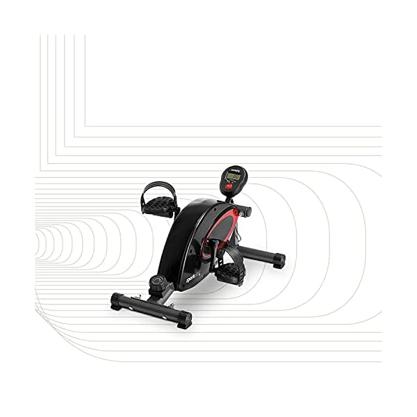 SportPlus-SP-HT-0001-Mini-Exercise-Bike-Incl-Training-Computer-High-quality-Quiet-Magnetic-Resistance-8-Resistance-Levels-Mini-Cycle-Bike-for-Seniors-Leg-Trainer-for-Home-Use-and-Office SportPlus Leg Trainer for Home & Office, available with Bluetooth Mini Exercise Bike