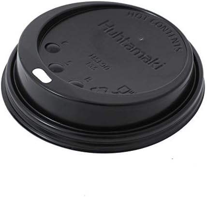 1000 x Black Domed Sip Lid to Fit 12-16oz Hot Cup - SKU: HSL90TA-AT