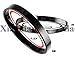 Xiaodian Titanium Stainless Steel Couple Cuff Bracelet Polished Pure Black Plated Finish Bangle Anti-Allergy/Anti-Color Fading