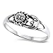 CHOOSE YOUR COLOR Sterling Silver Sun Moon Universe Ring