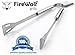 Barbeque Tongs by FireWolf Grills. Stainless Steel BBQ Tongs (33.5cm) for the Professional Grill Chef. Leading Barbecue and Grilling Tools also from FireWolf Grills to Complete the Set: Spatula, Fork & Grill Brush.Lifetime Quality Guarantee