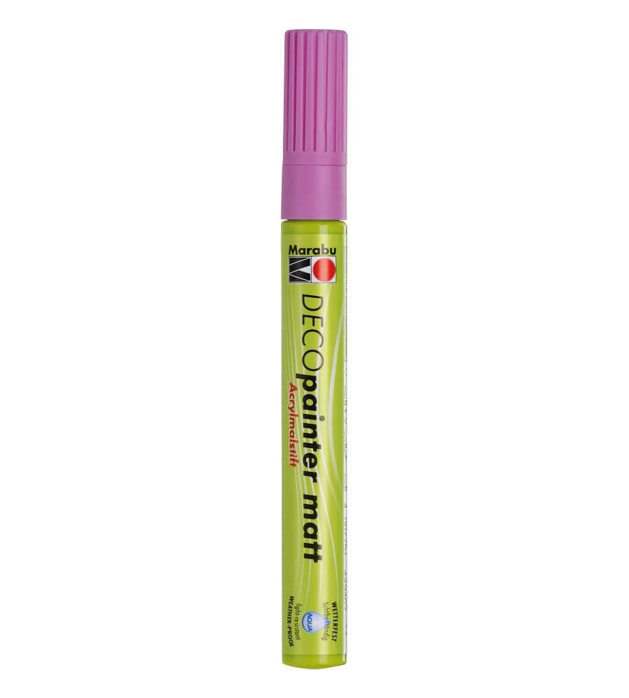 Marabu Deco Painter 3-4mm Tip-Pink, Marker Pen, 1.6 x 1.6 x 14.8 cm