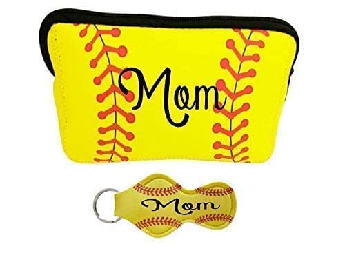 Amazon.com: Softball Mom Gift Set for Women Team Bag and Keychain