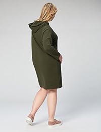 Brand - Vestido de sudadera modal de algodón y felpa de talla grande Daily Ritual para mujer