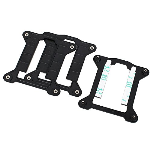 uxcell 3 Pcs CPU Heatsink Fan Bracket Backplate for LGA 1155 1156 Motherboard