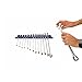 Olsa Tools Wall Mount Wrench Organizer - Rotating Clip Rack for 14 Wrenches - Blue Anodized Aluminum with Black Clips - Space Saving Tool Holder - Professional Grade Storage Solution - Part: 1029