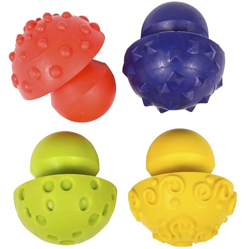 READY 2 LEARN Paint & Dough Mushroom Stampers - Set of 4 Textures - Playdough Accessories - Easy-Grip Art Supplies - Paint Stamps for Kids - Clay Tools for Kids