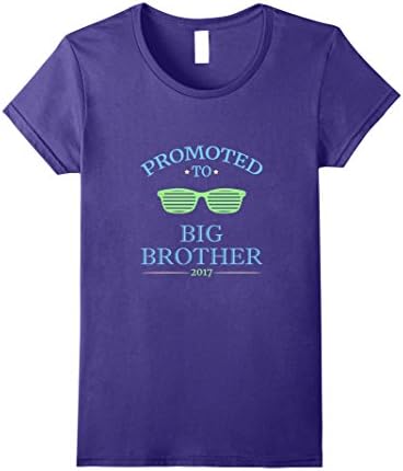 Womens 2017 New Brother T Shirt - New Sibling Tee Large Purple