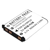 Happyjoy Replacement Olympus LI-42B Battery for Olympus Stylus 1040 1050w 1060 1070 1200 7000 7010 7020 7030 7040 Tough 3000 TG-310 TG-320 VR310 VR320 VR330 Digital Camera