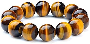Women's &amp; Men's Bracelet Tiger Eye Bracelet Stretch Bracelet Good Luck Bracelet Beads 8mm