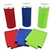Tall Boy Beer Can Sleeves - Set of 6-24 oz Collapsible - Neoprene with Stitched Fabric Edges (Classic)