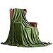MERRYLIFE Green Throw Blanket Decorative Ultra-Plush | Soft Colorful Couch Chair Travel Blanket Throw | (50