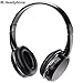 2 Channel IR Headphones Infrared Wireless Headset Car TV DVD Kids Size Black