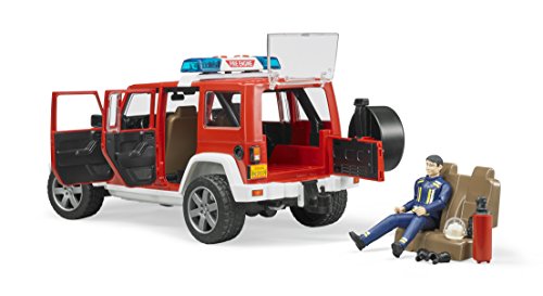 Bruder Jeep Rubicon Fire Rescue with Fireman Vehicle