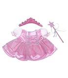 Fairy Princess w/Wand & Tiara Dress Teddy Bear Clothes Outfit Fit 14