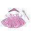Fairy Princess w/Wand & Tiara Dress Teddy Bear Clothes Outfit Fit 14
