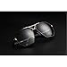 mincl/unisex rectangular sunglasses special metal bridge (black, CA)