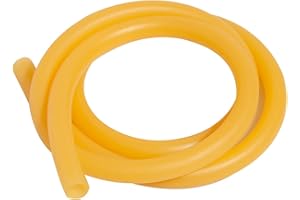 QuQuyi Natural Latex Rubber Tubing 5/16"(8mm) ID x 1/2"(12mm）OD, Tube Air Line Highly Elastic and Strong Speargun Band Slingshot Catapult Tube Rubber Hose Plain Color, 3.3ft Length