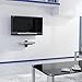 VonHaus 1x Floating Wall Shelf with Strengthened Tempered Glass - Adjustable - Black - DVD Players/Cable Boxes/Games Consoles/TV Accessories