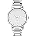 WRISTOLOGY Olivia Womens Crystal Silver Boyfriend Watch Metal Link Strap