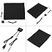 Asixx USB Heat Pad, DC 5V 3-Shift USB Electric Cloth Heater Heating Pad for Neck, Back, Abdomen, Lumbar Heating and Pet Warmer, Made of Carbon Fiber