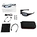 Forestfish Black Sunglasses with Wireless Blue Tooth Headset Stereo Headset Music Player Sunglasses for Smart Phones or Blue Tooth Function,Black