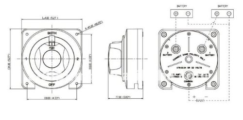NEW-Battery-Selector-Switch-White-Distribution-Marine-Boat-Battery-Switch NEW-Battery-Selector-Switch-White-Distribution-Marine-Boat-Battery-Switch