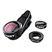 AUKEY iPhone Lens, Optic Pro 3-in-1 Lens Kit includes 198° Fisheye Lens + 150° Wide Angle Lens + 15X Macro Lens for iPhone, Samsung & Android phones