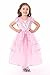Little Adventures Royal Pink Princess Dress Up Costume for Girls (Medium Age 3-5) - Machine Washable Child Pretend Play and Party Dress with No Glitter
