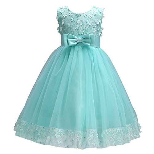 Acecharming Girls Ball Gown Dress, Wedding Bridesmaid Pageant Party Dance Maxi Prom Dress(2-10 Years Old) - Thumbnail 7