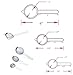 Stainless Steel Fine Mesh Micro-Perforated Strainers Set of 5 All Purpose Wire Colander Sieve for Superior Baking and Cooking Preparation (5 Pack)