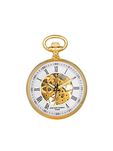 CHARLES-HUBERT PARISCharles-Hubert, Paris DWA020 Classic Collection Analog Display Mechanical Hand Wind Pocket Watch