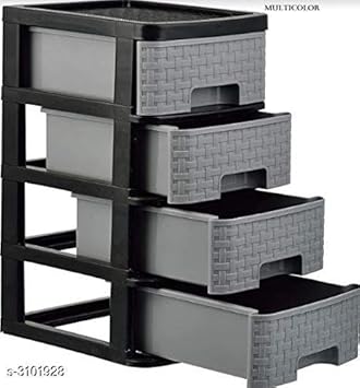 Vessel Crew Plastic Liza For Multipurpose Use Drawers Set Of 4