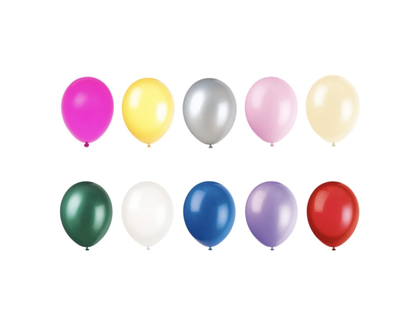 Pearlized Assorted Pastel Color Latex Balloons (30cm) Pack of 50 - Perfect for Parties, Celebrations, and Decorations