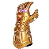 Goyishun Christmas Costume LED Light Up PVC Glove Cosplay Props for Boys Gold