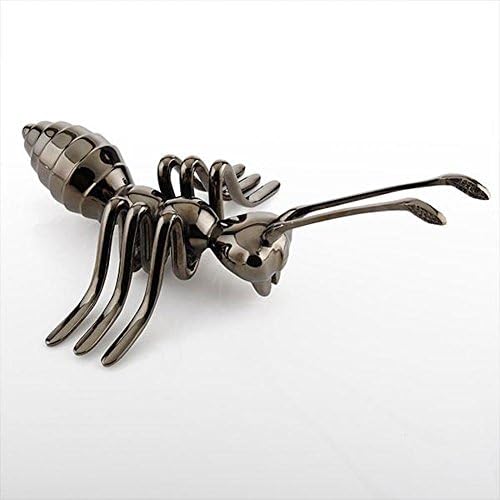 Lunares Polished Black Nickel Ant Sculpture