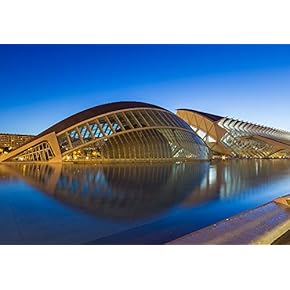 The City of Arts and Sciences - Valencia - Removable Wall Mural | Self-Adhesive Large Wallpaper - 66x96 inches