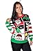 KESIS Santa Snowman Rein Deer Ugly Christmas Pullover Sweater XL Black