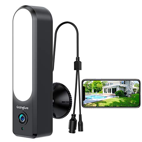 [2020 Upgrade] WiFi Outdoor Security Camera GazingSure Alexa