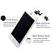 for iPhone 5S Screen Replacement-White, with Home Button, Front Camera, Earspeaker - MAFIX Full Assembly LCD Display Digitizer Touch Screen Repair Kits for A1533, A1453