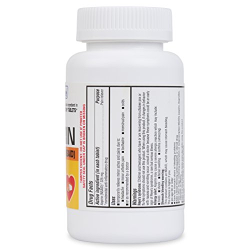 ValuMeds Enteric Coated Aspirin Tablets, 325 mg (Orange) Safety Coated